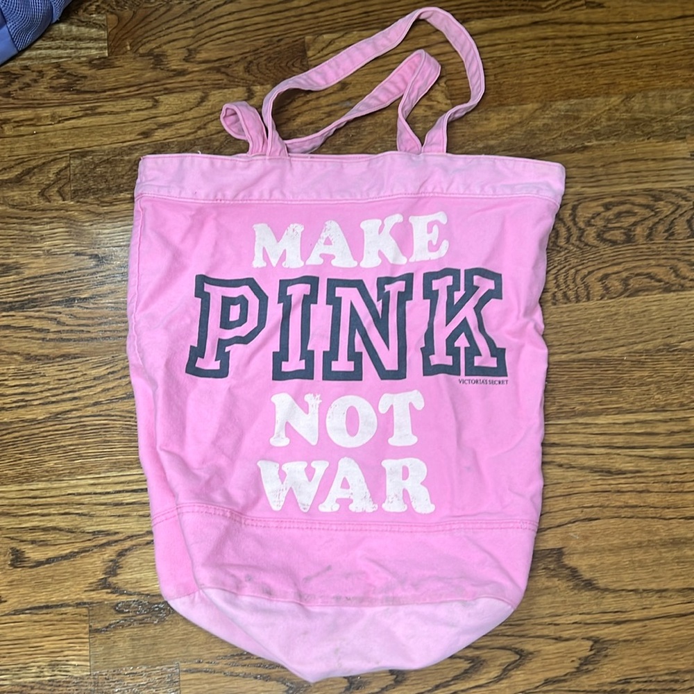 Vintage PINK Victoria secret tote bag